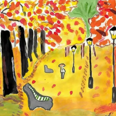 Выставка детского творчества «Осень по дорожке краски разводила»